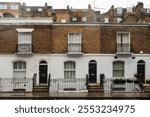 Typical London brick houses in the Paddington district