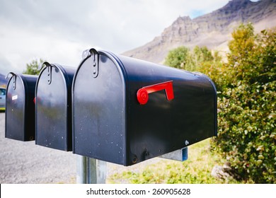 Typical mailboxes Iceland
