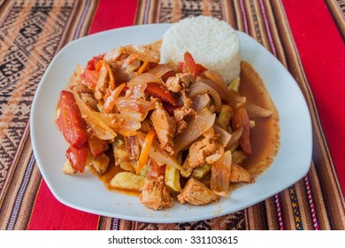 Typical Meal In Peru - Lomo Saltado