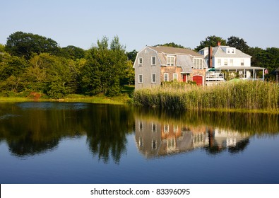 Typical New England House In Maine