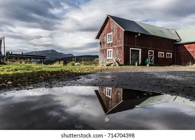 A Typical Old Farm In Åre, In The North Of Sweden