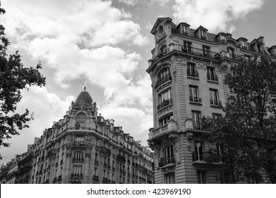 Typical Parisian Architecture Black White Photo Stock Photo (Edit Now ...