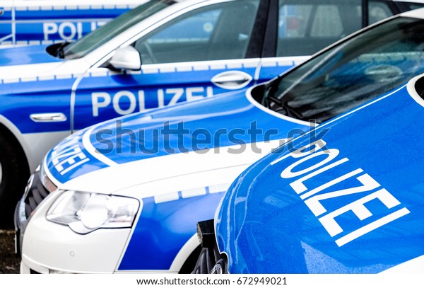 typical police vehicle in\
germany