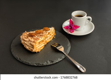 A typical Portuguese cake made of cookies 