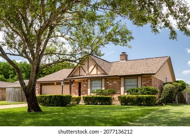 A typical ranch style house in Texas