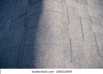 Typical Residentail Ridge Cap On A Shingle Roof Apex