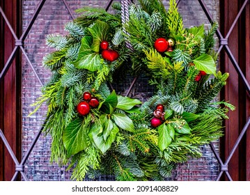 Typical Rustic Flower Wreath - Photo