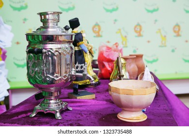 A Typical Samovar Consists Of A Body, Base And Chimney, Cover And Steam Vent, Handles, Tap And Key, Crown And Ring, Chimney Extension And Cap, Drip-bowl, And Teapot.