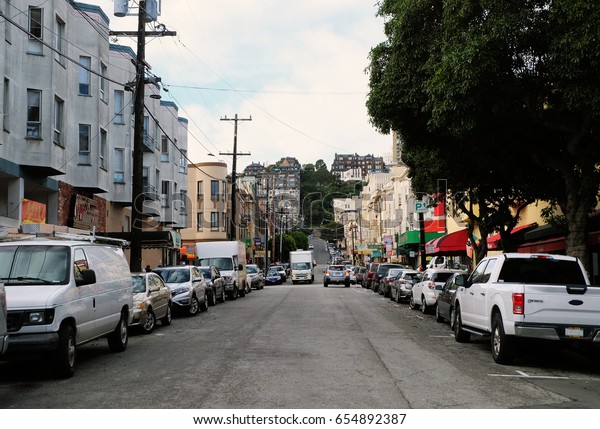 San Francisco Street View Typical San Francisco Street View Trees Stock Photo 654892387 | Shutterstock