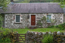 Typical Scottish Highlands Cottage. Concept: Scottish Rural Architecture