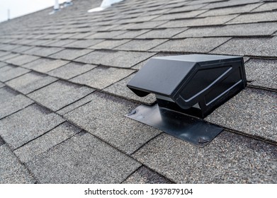 typical static passive vent installation on a residential roof