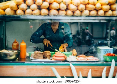 Typical Street Food In Hanoi, Vietnam