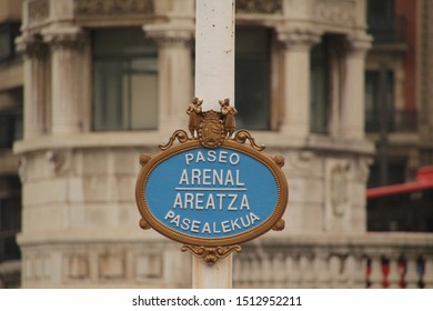 Typical Street Signal In Bilbao