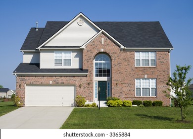 Typical Suburban Single Family House In Midwest