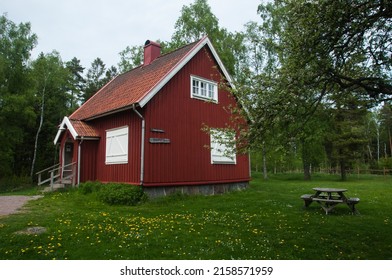 Typical Swedish Red Cottage Barn Stock Photo 2158571959 | Shutterstock