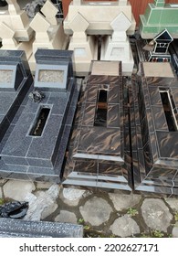 Typical Tombstones Used In Indonesia As Grave Markers