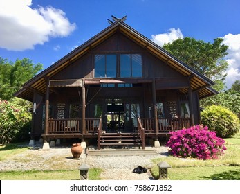 Typical Traditional Javanese Wooden House 