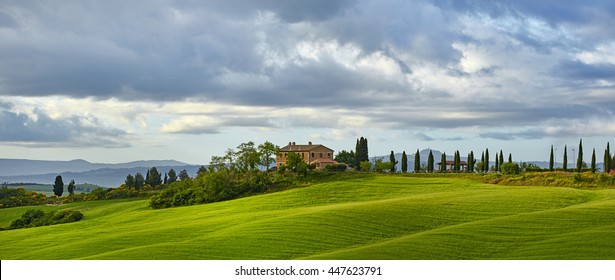 Typical Tuscan Landscape In Italy