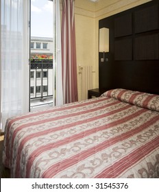 Typical Two Star Hotel Room Paris France In The Latin Quarter