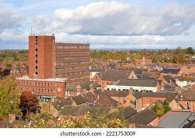 Typical UK Urban Townscape Scene