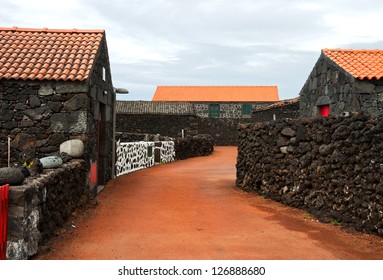 Typical village of the Azores, island Pico