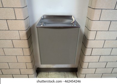 Typical Water Fountain Found In Schools And Public Buildings