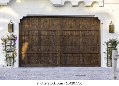 Typical Wooden Garage In South Florida