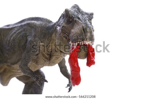 t rex eating meat