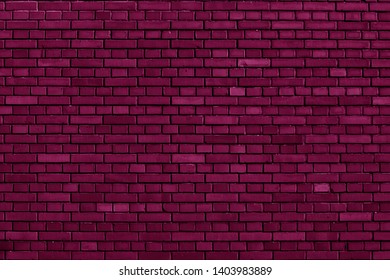 Tyrian Purple Brick Wall Background