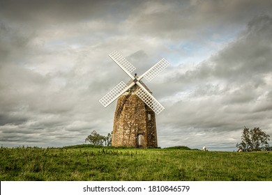 Tysoe Windmill With Moody Clouds