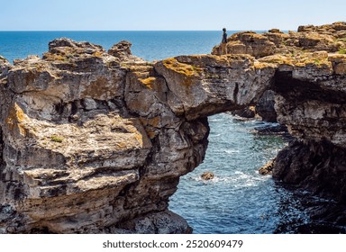 Tyulenovo rocky cliffs on the Bulgarian shore of Black Sea - Powered by Shutterstock