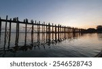 U Bein Bridge in Mandalay Sunset