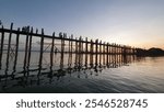 U Bein Bridge in Mandalay Sunset