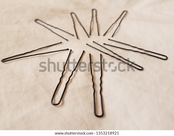 U Shape Hair Pins Stock Photo Edit Now 1353218921