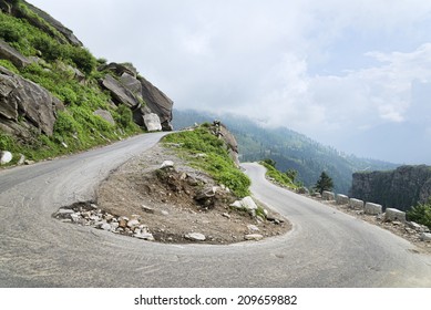 U Turn Road In Himalayas