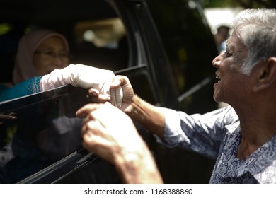 UALA LUMPUR, MALAYSIA - APRIL 28, 2018 : President Peoples Justice Party (PKR) Wan Azizah A Candidate For Pakatan Harapan In Pandan (P100) Parliament During Nomination Day 14th General Election.