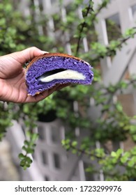 Ube Cream Cheese Bread/ Pandesal