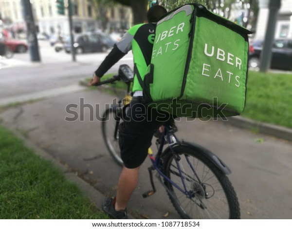 uber food delivery bicycle