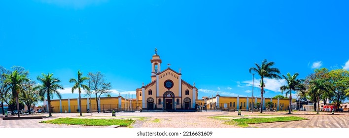 Uberaba, Triângulo Mineiro, Minas Gerais, Brazil. Oct 21, 2022. Panoramic View Of Church Know As Santuário De Nossa Senhora D'Abadia, In Uberaba City. 