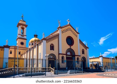 Uberaba, Triângulo Mineiro, Minas Gerais, Brazil. Oct 21, 2022. Panoramic View Of Church Know As Santuário De Nossa Senhora D'Abadia, In Uberaba City. 