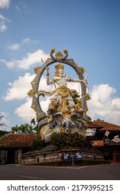 Ubud, Bali, Indonesia - August 6, 2019. Statue of "God Indra" landmarks of Ubud, Bali.