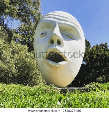 UC Davis Egghead Statue on campus. 