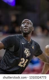 UCF Center Tacko Fall (24) During A NCAA Basketball Game Between The UCF Knights Vs SMU Mustangs February 10, 2019, At Moody Coliseum, Dallas, Texas. UCF Defeated SMU 71-65.