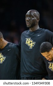 UCF Center Tacko Fall During A NCAA Basketball Game Between The UCF Knights Vs SMU Mustangs February 10, 2019, At Moody Coliseum, Dallas, Texas. UCF Defeated SMU 71-65.