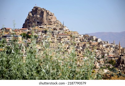 Uchisar Castle In Capadoccia Turkey