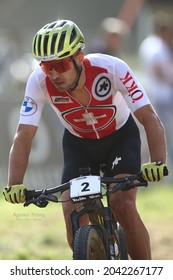 UCI 2021 Mountain Bike Cross Country World  Championships   In Commezzadura On August 28, 2021. Men Olympic,  Nino Schurter (SUI)