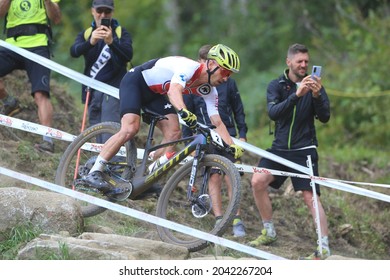 UCI 2021 Mountain Bike Cross Country World  Championships   In Commezzadura On August 28, 2021. Men Olympic,  Nino Schurter (SUI)