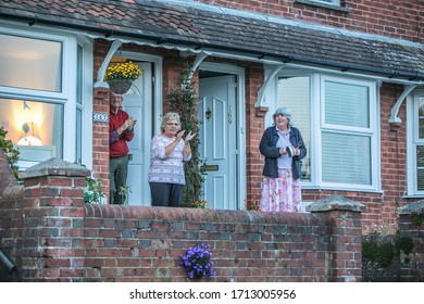 Uckfield, East Sussex, April 23 2020. Clap For The NHS Uckfield