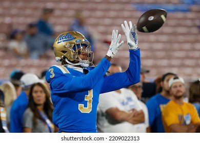 UCLA Quarterback Chase Artopoeus (3) Warms Up Before An NCAA College Football Game Against The Washington Friday, Sept. 30, 2022, In Pasadena, Calif. 