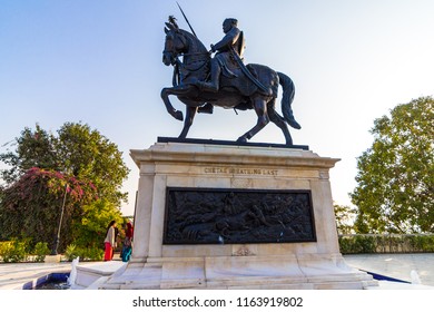 Udaipur, Rajasthan / India - 01/05/2018: Maharana Pratap Memorial Is A Historic Site That Is Dedicated To The Great Maharana Pratap Singh And His Loyal Horse Chetak. 